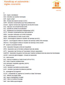 Première page liste des